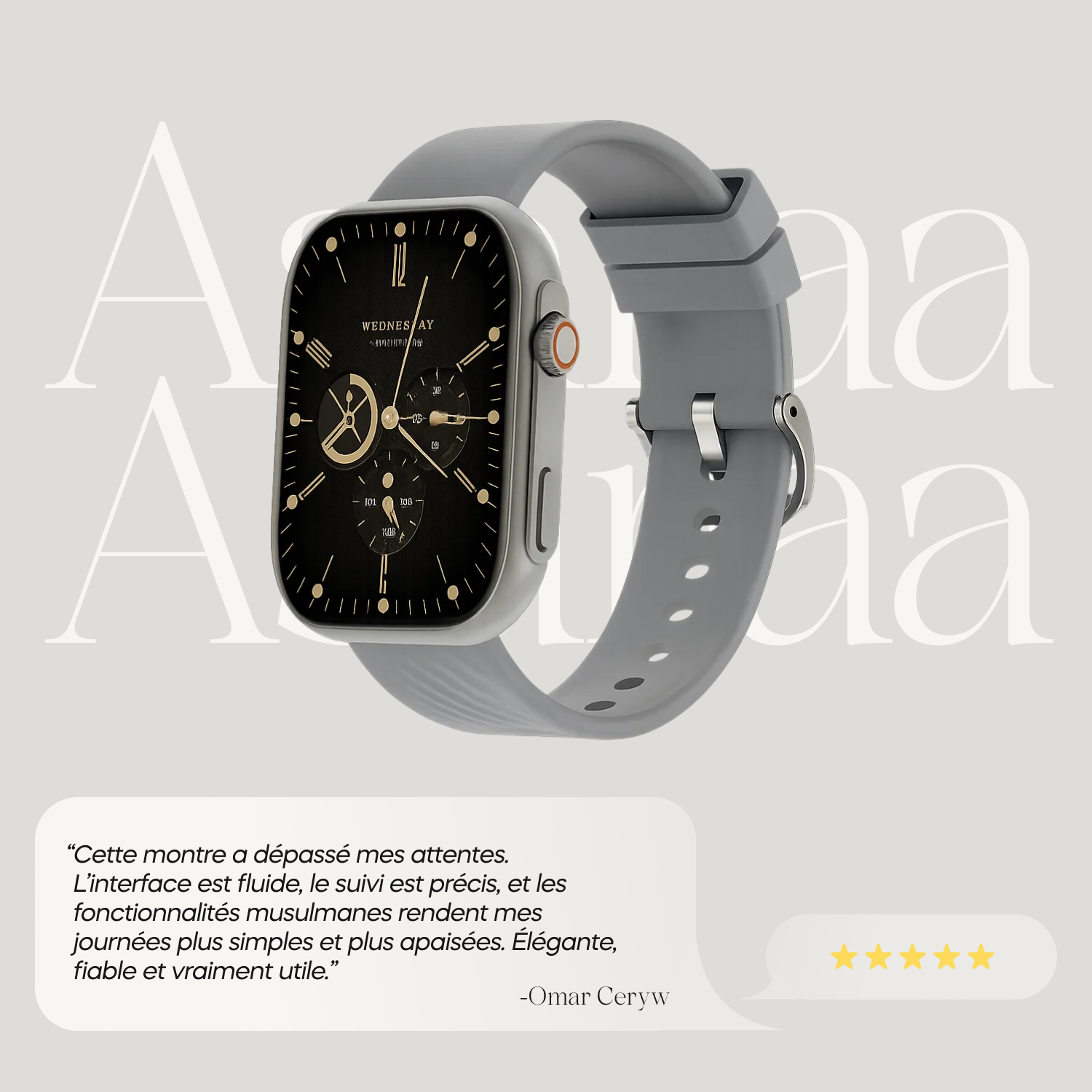 Najm montre musulmane avec horaire de prière