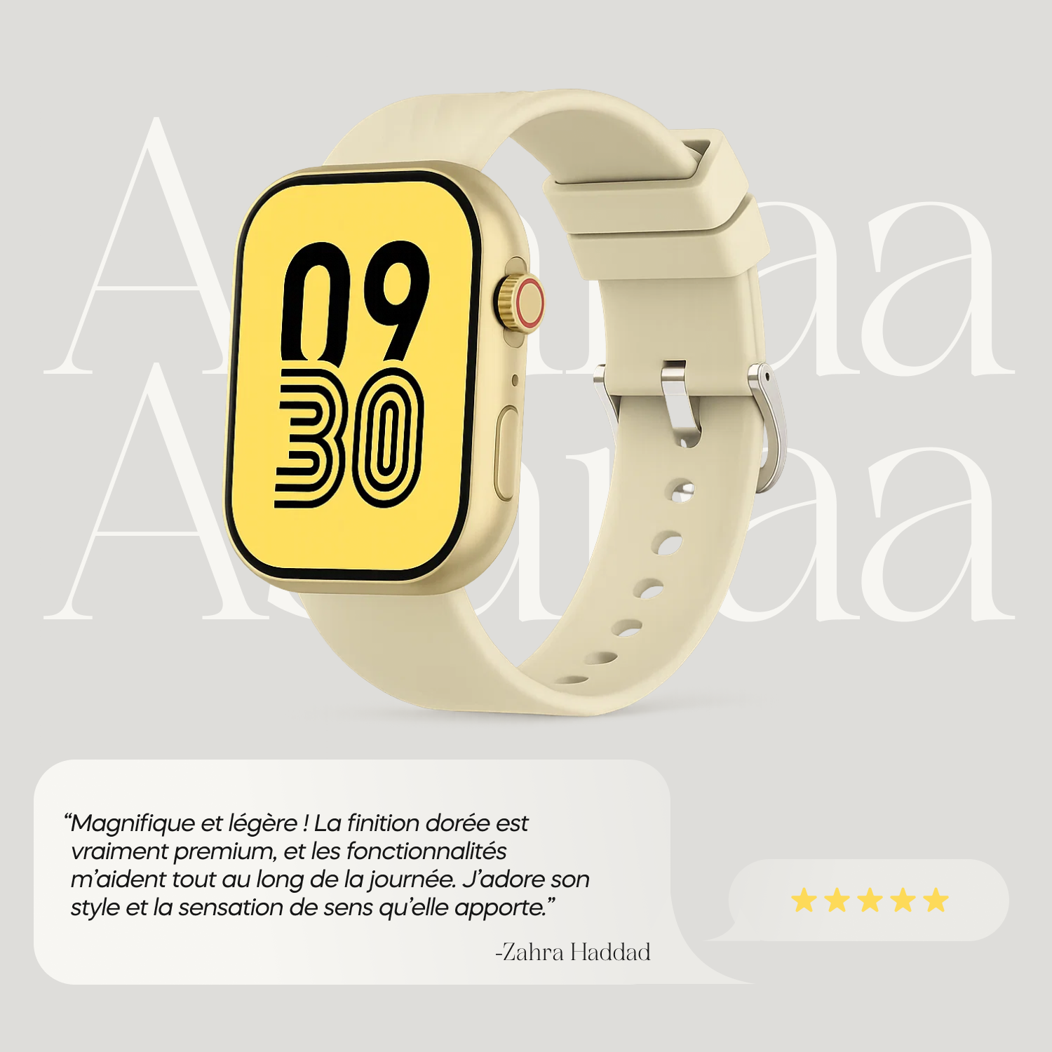 NAJM montre musulmane avec horaire de prière