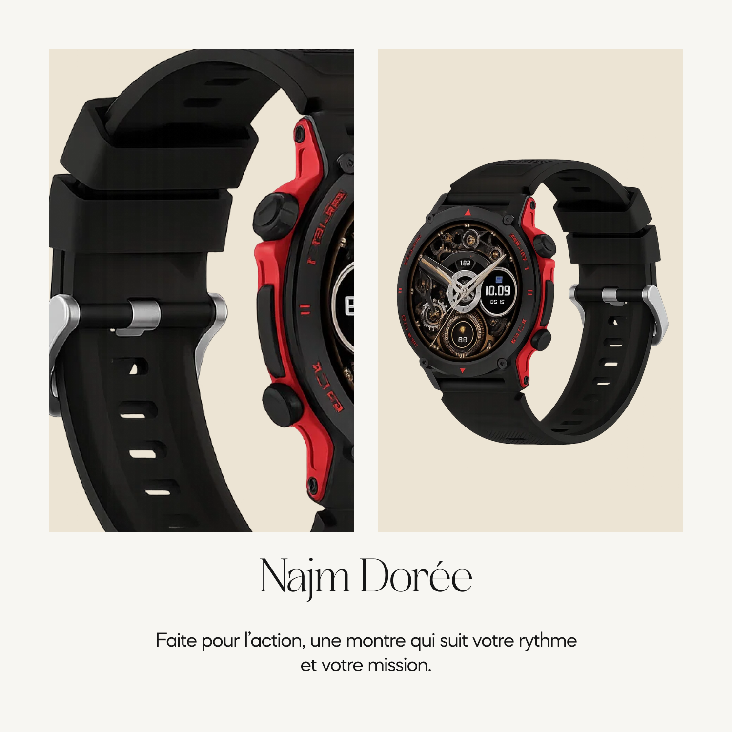 SEIF montre musulmane avec horaire de prière